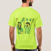 Argentinische Fans jubeln. T-Shirt (Rückseite)