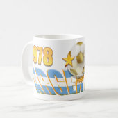 Argentinische Flagge 1978 1986 Welt verficht Gang Kaffeetasse (Vorderseite Links)