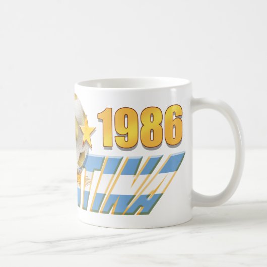 Argentinische Flagge 1978 1986 Welt verficht Gang Kaffeetasse (Rechts)