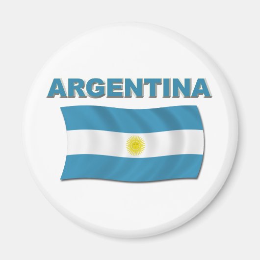 Argentinische Flagge 1 Magnet (Vorne)