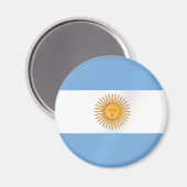Argentinische Flagge Albicelestes Gifts Magnet (Vorderseite/Rückseite)