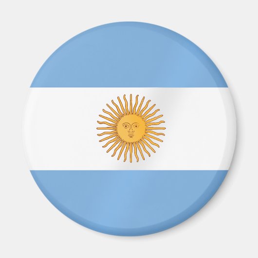 Argentinische Flagge Albicelestes Gifts Magnet (Vorne)