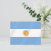Argentinische Flagge Albicelestes Gifts Postkarte (Stehend Vorderseite)