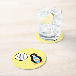 Argentinische Flagge als Gesprächspartnerin mit Fr Runder Pappuntersetzer