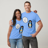 Argentinische Flagge als Sprecherin von Frau Pingu T-Shirt (Unisex)