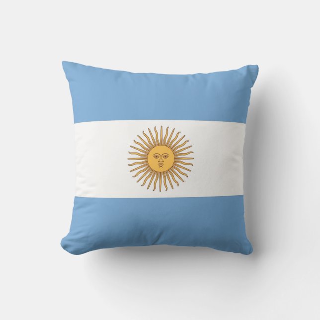 Argentinische Flagge Amerikas MoJo Pillow Kissen (Vorderseite)
