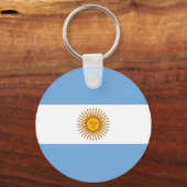 Argentinische Flagge AR Schlüsselanhänger (Vorderseite)