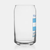 Argentinische Flagge Argentinien Blaue Personalisi Dosenglas (Rechts)