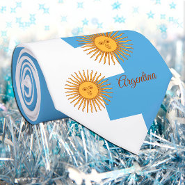 Argentinische Flagge / Argentinien Sol Business /  Krawatte