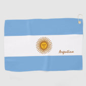 Argentinische Flagge / Argentiniens Golfurlaub /sp Golfhandtuch (Horizontal)