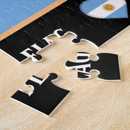 Argentinische Flagge / Argentiniens Puzzle (Seite)