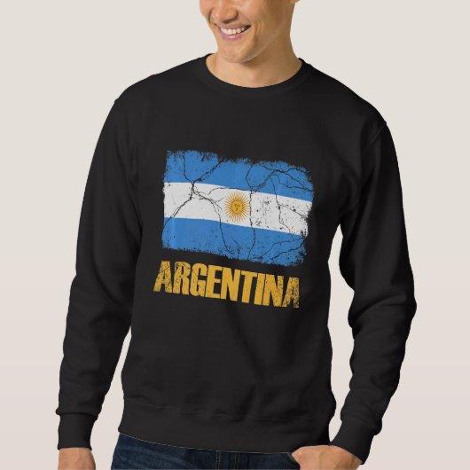 Argentinische Flagge - argentinische Flagge Sweatshirt (Vorderseite)