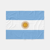 Argentinische Flagge Argentinische Fußball-Fleece Fleecedecke (Vorderseite (Horizontal))