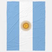 Argentinische Flagge Argentinische Fußball-Fleece Fleecedecke (Vorderseite)