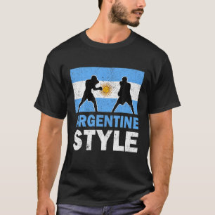 Argentinische Flagge Argentinischer Boxklub Vintag T-Shirt