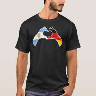 Argentinische Flagge - Argentinisches deutsches He T-Shirt