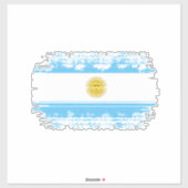 Argentinische Flagge Aufkleber (Blatt)
