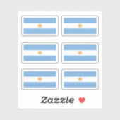 argentinische Flagge Aufkleber (Blatt)