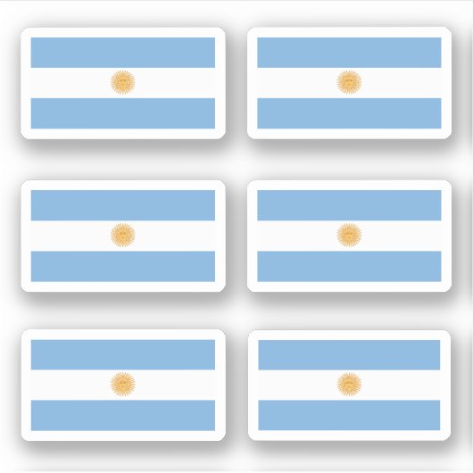 argentinische Flagge Aufkleber (Vorderseite)