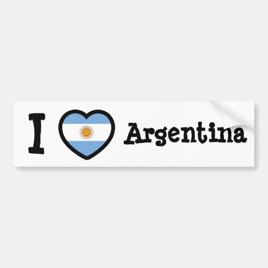 Argentinische Flagge Autoaufkleber (Vorne)