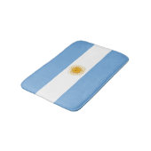 Argentinische Flagge Badematte (Schrägansicht)