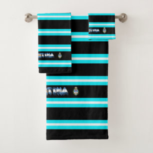 Argentinische Flagge Badhandtuch Set