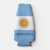 Argentinische Flagge Bandera De Argentina Flaschenkühler (Vorderseite)