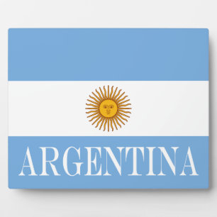 Argentinische Flagge Bandera De Argentina Fotoplatte