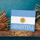 Argentinische Flagge Bandera De Argentina Fotoplatte (Seite)
