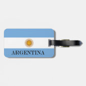 Argentinische Flagge Bandera De Argentina Gepäckanhänger (Rückseite horizontal)