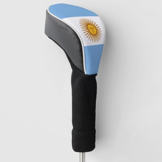 Argentinische Flagge Bandera De Argentina Golf Headcover (angewinkelt)