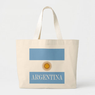 Argentinische Flagge Bandera De Argentina Jumbo Stoffbeutel