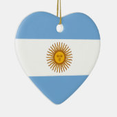 Argentinische Flagge Bandera De Argentina Keramik Ornament (Rechts)
