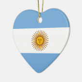 Argentinische Flagge Bandera De Argentina Keramik Ornament (Links)
