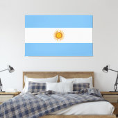 Argentinische Flagge Bandera De Argentina Leinwanddruck (Insitu (Schlafzimmer))