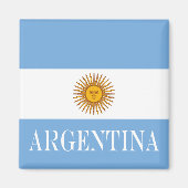 Argentinische Flagge Bandera De Argentina Magnet (Vorne)