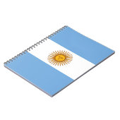 Argentinische Flagge Bandera De Argentina Notizblock (Linke Seite)