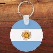 Argentinische Flagge Bandera De Argentina Schlüsselanhänger (Vorderseite)