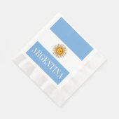 Argentinische Flagge Bandera De Argentina Serviette (Ecke)