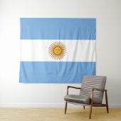 Argentinische Flagge Bandera De Argentina Wandteppich (Beispiel (Horizontal))