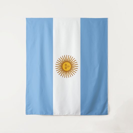 Argentinische Flagge Bandera De Argentina Wandteppich (Vorderseite)