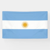 Argentinische Flagge Banner (Horizontal)