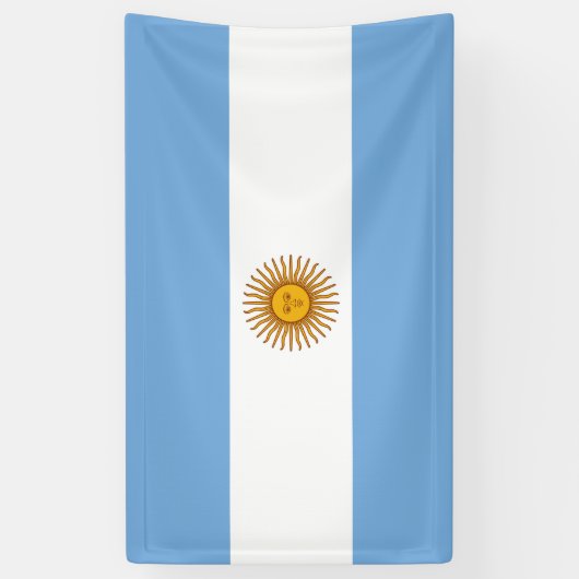 Argentinische Flagge Banner (Vertikal)