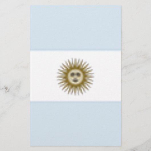 Argentinische Flagge Briefpapier (Vorderseite)