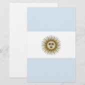 Argentinische Flagge Briefpapier (Vorne/Hinten)