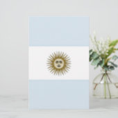 Argentinische Flagge Briefpapier (Stehend Vorderseite)