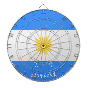 Argentinische Flagge BTS Valentine's Day Custom Me Dartscheibe