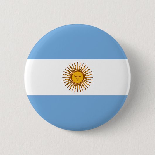 Argentinische Flagge Button (Vorderseite)