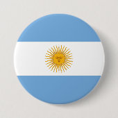 Argentinische Flagge Button (Vorderseite)