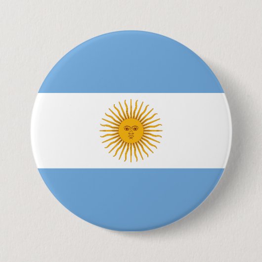 Argentinische Flagge Button (Vorderseite)